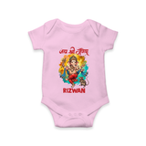 Traditional Ganesh Celebration Artistic Printed Romper - BABY PINK - New Born (Chest 14")