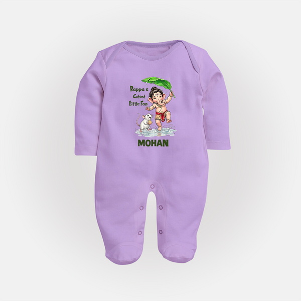 Bappa's Little Fan Ganesha Celebration Printed Fullbody Suit