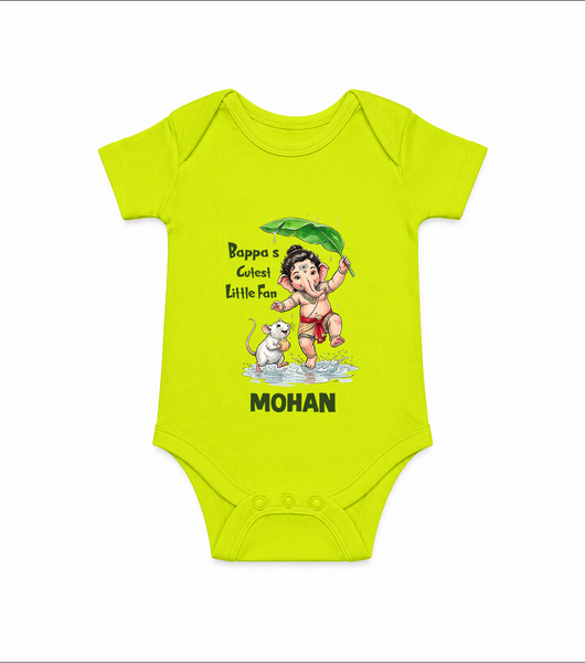 Bappa's Little Fan Ganesha Celebration Printed Romper