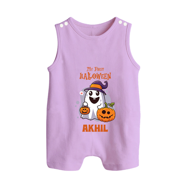 My First Halloween Romper Suit | Personalized Baby Festival Outfit - LILAC - 0 - 5 Months Old (Chest 18")