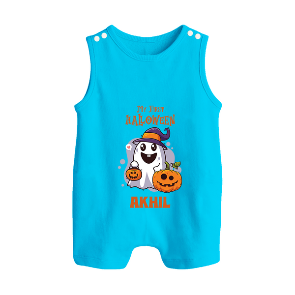 My First Halloween Romper Suit | Personalized Baby Festival Outfit - SKY BLUE - 0 - 5 Months Old (Chest 18")