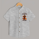My First Pumpkin Star Shirt | Custom Baby Shirt for Halloween Fun - GREY - 0 - 6 Months Old (Chest 23")