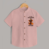 My First Pumpkin Star Shirt | Custom Baby Shirt for Halloween Fun - PEACH - 0 - 6 Months Old (Chest 23")