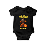 My First Halloween Witch Cat Print Baby Romper
