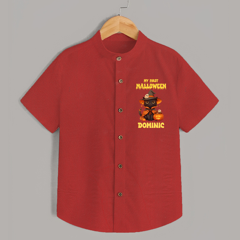 My First Pumpkin Star Shirt | Custom Baby Shirt for Halloween Fun - RED - 0 - 6 Months Old (Chest 23")