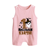My First Trick or Treat Romper Suit | Personalized Baby Outfit for Little Ghouls - BABY PINK - 0 - 5 Months Old (Chest 18")