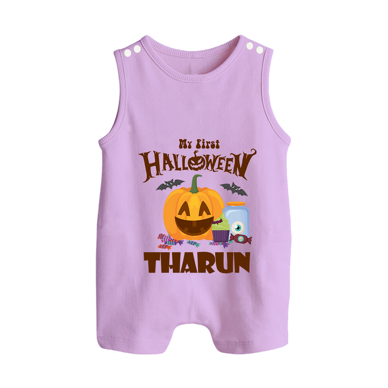 My First Witch in Training Romper Suit | Personalized Baby Romper Suit for Halloween - LILAC - 0 - 5 Months Old (Chest 18")