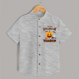 My First Witch in Training Shirt | Personalized Baby Shirt for Halloween - GREY - 0 - 6 Months Old (Chest 23")
