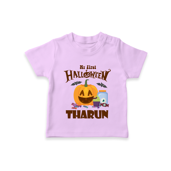My First Witch in Training Tshirt | Personalized Baby Tshirt for Halloween - LILAC - 0-5 Months Old (Chest 17")