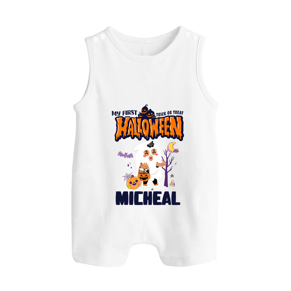 My First Boo-tiful Baby Romper Suit | Custom Baby Romper Suit for Festival Fun - WHITE - 0 - 5 Months Old (Chest 18")