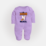 My First Boo-tiful Baby Sleep Suit | Custom Baby Sleep Suit for Festival Fun - LILAC - New Born (Chest 7.5")