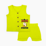 My First Halloween Trick Or Treat Print Baby Jabla Set  - LIME GREEN - 0 - 3 Months Old (Chest 9.8")