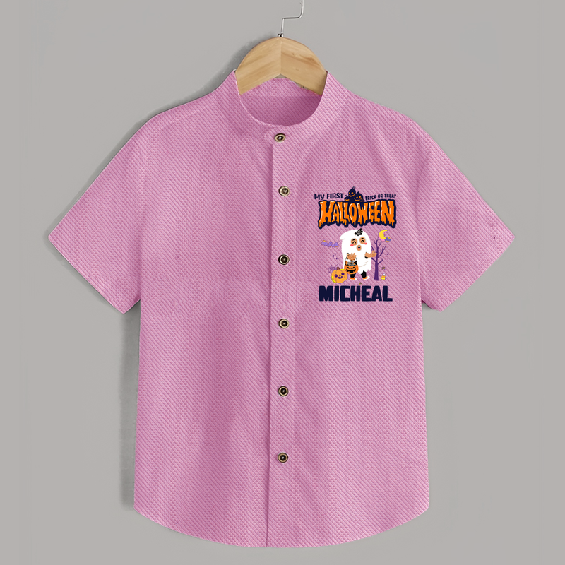 My First Boo-tiful Baby Shirt | Custom Baby Shirt for Festival Fun - BABY PINK - 0 - 6 Months Old (Chest 23")
