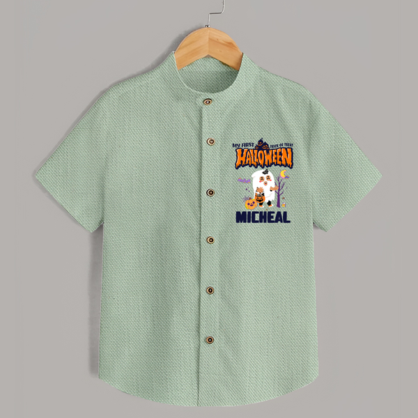My First Boo-tiful Baby Shirt | Custom Baby Shirt for Festival Fun - MINT GREEN - 0 - 6 Months Old (Chest 23")