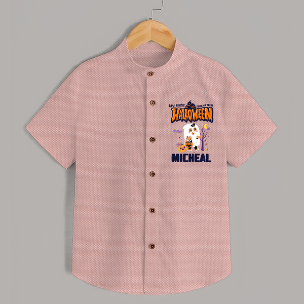 My First Boo-tiful Baby Shirt | Custom Baby Shirt for Festival Fun - PEACH - 0 - 6 Months Old (Chest 23")