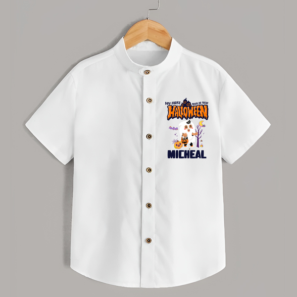 My First Boo-tiful Baby Shirt | Custom Baby Shirt for Festival Fun - WHITE - 0 - 6 Months Old (Chest 23")