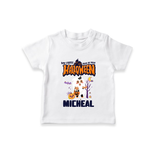 My First Boo-tiful Baby Tshirt | Custom Baby Tshirt for Festival Fun - WHITE - 0-5 Months Old (Chest 17")