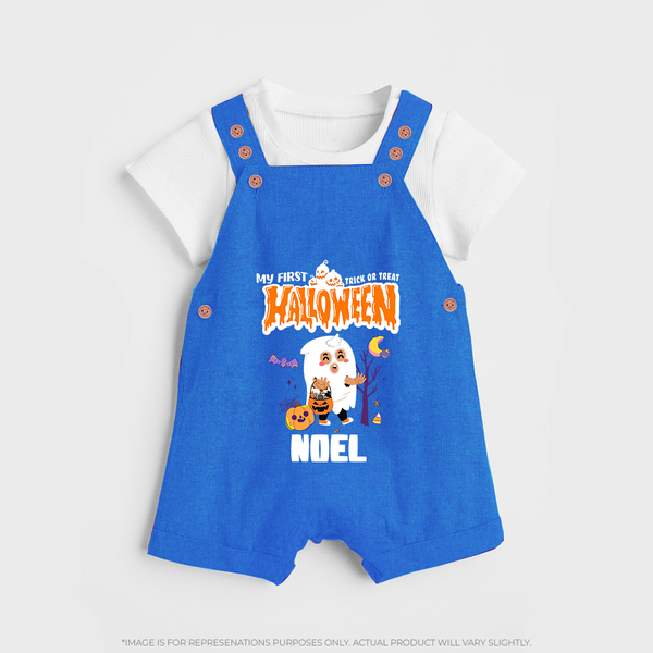 My First Boo-tiful Baby Dungaree Set | Custom Baby Dungaree Set for Festival Fun - COBALT BLUE - 0 - 5 Months Old (Chest 18")