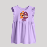 My First Bite-Sized Vampire Baby Frock | Personalized Baby Baby Frock for Halloween - LILAC - 0 - 3 Months Old (Chest 17")