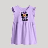 My First Boo Pumpkin Print Baby Baby Frock - LILAC - 0 - 3 Months Old (Chest 17")