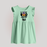 My First Mommy's Little Boo Baby Frock | Custom Baby Baby Frock for Festival - MINT GREEN - 0 - 3 Months Old (Chest 17")