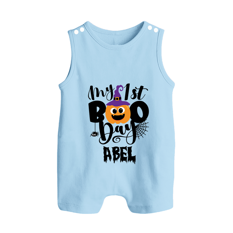 My First Mommy's Little Boo Romper Suit | Custom Baby Romper Suit for Festival - BABY BLUE - 0 - 5 Months Old (Chest 18")