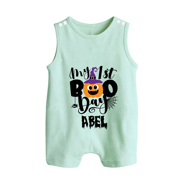 My First Mommy's Little Boo Romper Suit | Custom Baby Romper Suit for Festival - MINT GREEN - 0 - 5 Months Old (Chest 18")