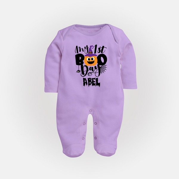 My First Mommy's Little Boo Sleep Suit | Custom Baby Sleep Suit for Festival - LILAC - New Born (Chest 7.5")