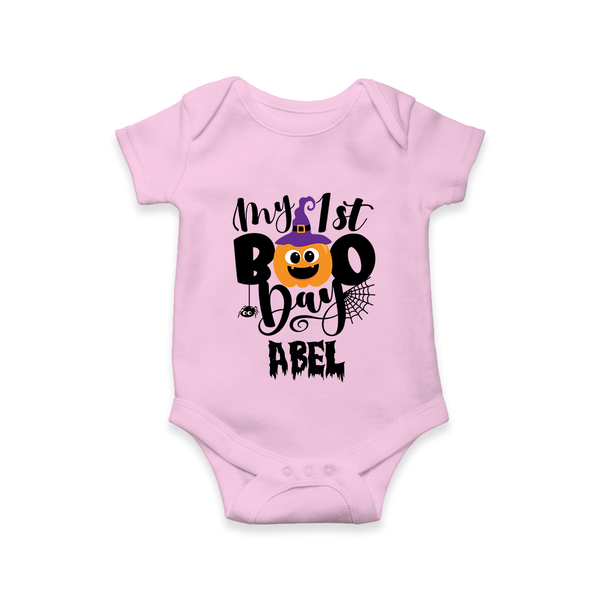 My First Mommy's Little Boo Romper | Custom Baby Romper for Festival - BABY PINK - New Born (Chest 14")