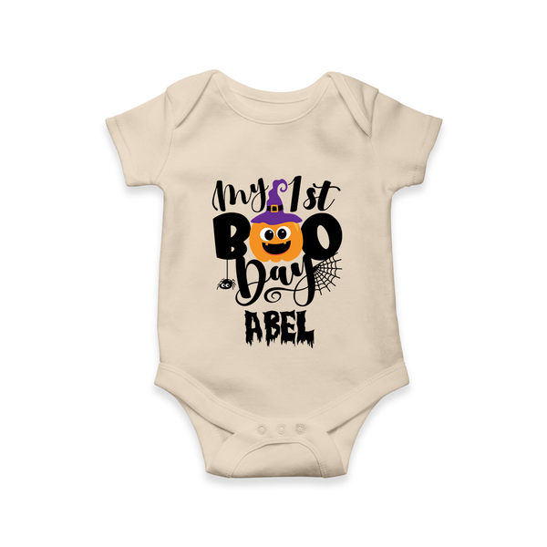 My First Mommy's Little Boo Romper | Custom Baby Romper for Festival - IVORY - New Born (Chest 14")