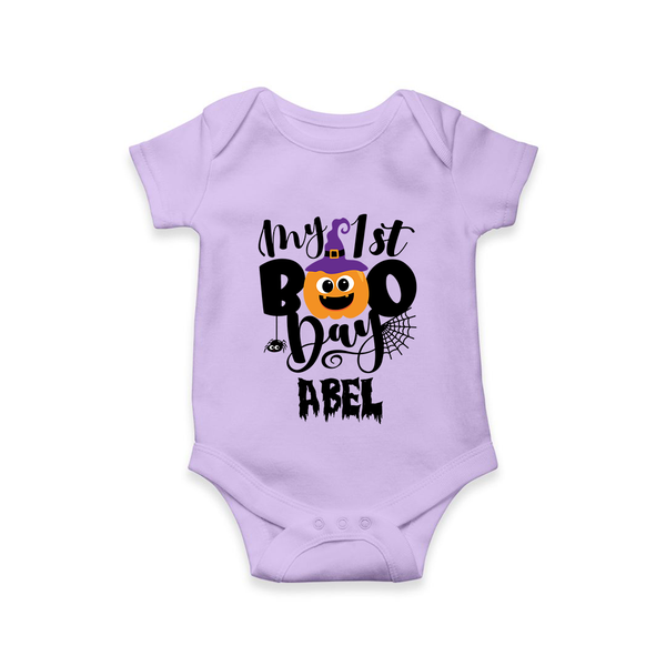 My First Mommy's Little Boo Romper | Custom Baby Romper for Festival - LILAC - New Born (Chest 14")