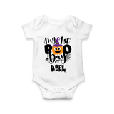 My First Mommy's Little Boo Romper | Custom Baby Romper for Festival - WHITE - New Born (Chest 14")
