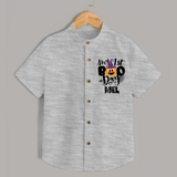 My First Mommy's Little Boo Shirt | Custom Baby Shirt for Festival - GREY - 0 - 6 Months Old (Chest 23")