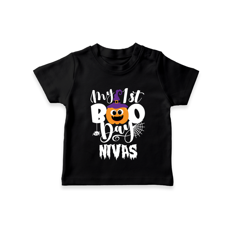My First Mommy's Little Boo Tshirt | Custom Baby Tshirt for Festival - BLACK - 0-5 Months Old (Chest 17")