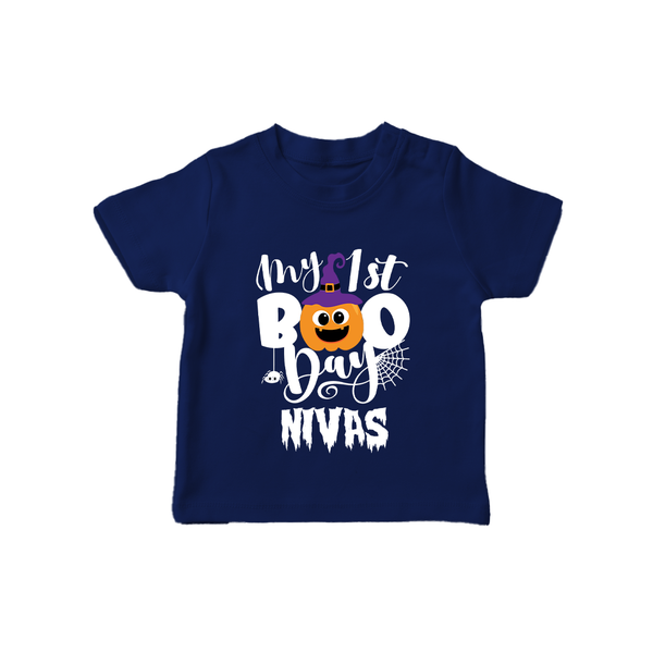 My First Mommy's Little Boo Tshirt | Custom Baby Tshirt for Festival - NAVY BLUE - 0-5 Months Old (Chest 17")