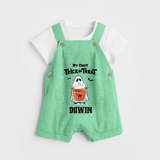My First Halloween Theme Print Baby Dungaree - GREEN - 0 - 5 Months Old (Chest 18")