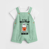 My First Halloween Theme Print Baby Dungaree - MINT GREEN - 0 - 5 Months Old (Chest 18")