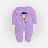 My First Daddy's Little Boo Sleep Suit | Personalized Baby Sleep Suit for Halloween - LILAC - New Born (Chest 7.5")