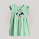 My First Too Cute Spooh Baby Frock | Custom Baby Baby Frock for Little Festival Stars - MINT GREEN - 0 - 3 Months Old (Chest 17")