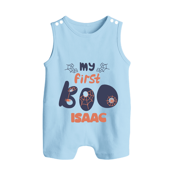 My First Too Cute Spooh Romper Suit | Custom Baby Romper Suit for Little Festival Stars - BABY BLUE - 0 - 5 Months Old (Chest 18")