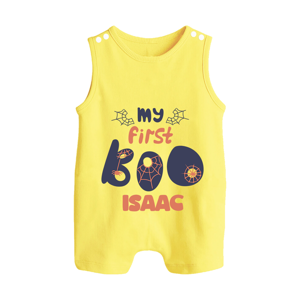 My First Too Cute Spooh Romper Suit | Custom Baby Romper Suit for Little Festival Stars - PASTEL YELLOW - 0 - 5 Months Old (Chest 18")