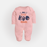 My First Too Cute Spooh Sleep Suit | Custom Baby Sleep Suit for Little Festival Stars - BABY PINK - New Born (Chest 7.5")