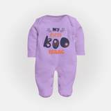 My First Too Cute Spooh Sleep Suit | Custom Baby Sleep Suit for Little Festival Stars - LILAC - New Born (Chest 7.5")
