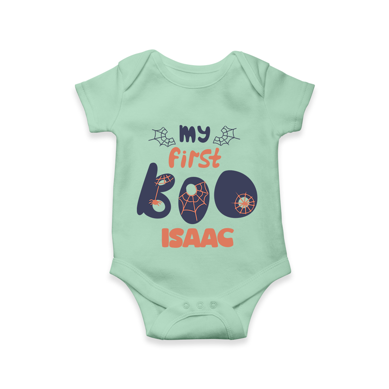My First Too Cute Spooh Romper | Custom Baby Romper for Little Festival Stars - MINT GREEN - New Born (Chest 14")