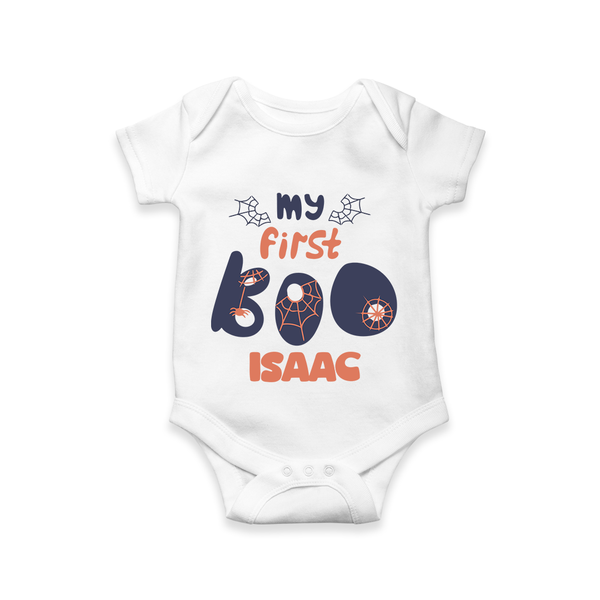 My First Too Cute Spooh Romper | Custom Baby Romper for Little Festival Stars - WHITE - New Born (Chest 14")