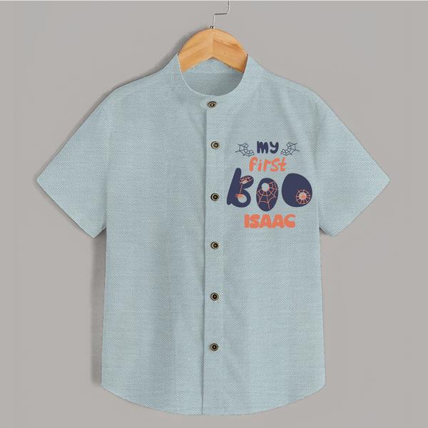 My First Too Cute Spooh Shirt | Custom Baby Shirt for Little Festival Stars - ARCTIC BLUE - 0 - 6 Months Old (Chest 23")