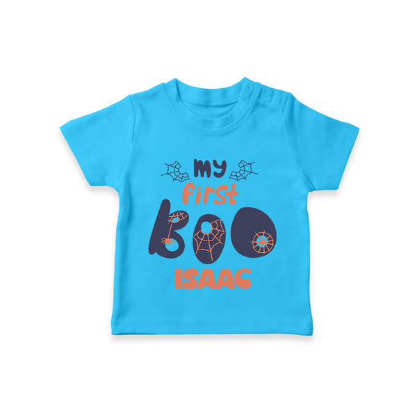My First Too Cute Spooh Tshirt | Custom Baby Tshirt for Little Festival Stars - SKY BLUE - 0-5 Months Old (Chest 17")