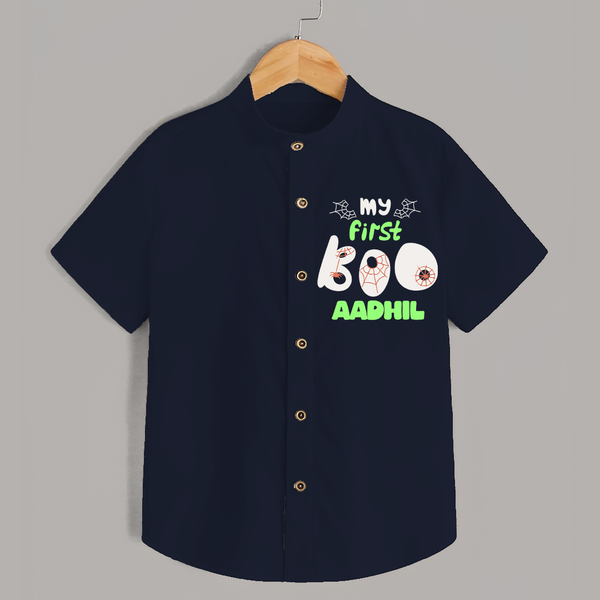 My First Too Cute Spooh Shirt | Custom Baby Shirt for Little Festival Stars - NAVY BLUE - 0 - 6 Months Old (Chest 23")