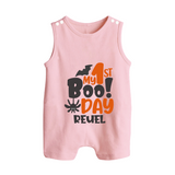 My First Halloween Party Romper Suit | Personalized Baby Romper Suit for Little Ones - BABY PINK - 0 - 5 Months Old (Chest 18")
