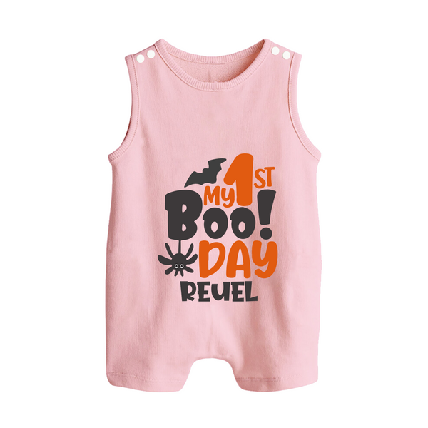 My First Halloween Party Romper Suit | Personalized Baby Romper Suit for Little Ones - BABY PINK - 0 - 5 Months Old (Chest 18")